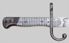 Thumbnail image of Argentine aluminum grip M1891 bayonet.