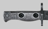 Thumbnail image of Australian early L1A2 knife bayonet with squared fuller.