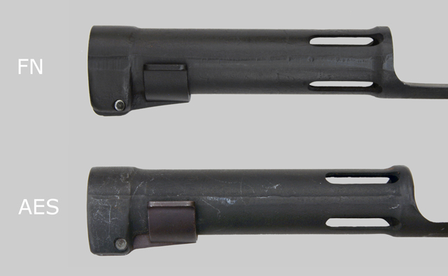 Comparison Image FN vs. Eickhorn (AES) Cast FAL Type C Bayonet.