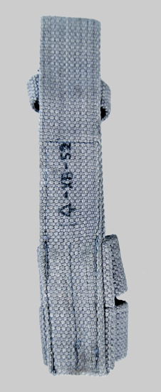 Image of Belgian Blue-Gray Pattern 1937 Web Bayonet Belt Frog.