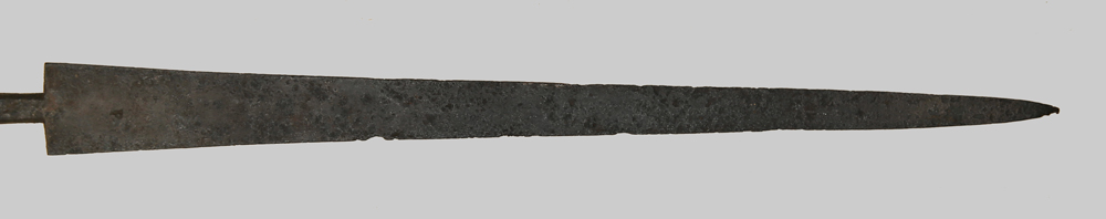 Image of early land pattern brown bess bayonet.