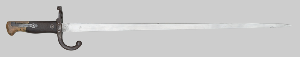 Image of German-altered French M1874 Gras bayonet, designated EB116 by Carter.