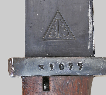 Image of German S 109(j) bayonet (captured Yugoslavian M1924 bayonet).