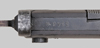 Thumbnail image of Italian M1938 latch-lock folding bayonet.