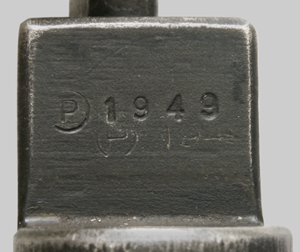 British No. 9 Mk. I socket bayonet made by ROF Poole.