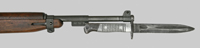 Thumbnail image of Peruvian M1891 bayonet alteration for U.S. M1 Carbine.