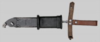 Thumbnail image of Polish 6H3 (AKM Type 1) bayonet with black grip