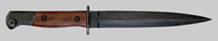 Thumbnail image of the Portugal m/948 submachine gun bayonet