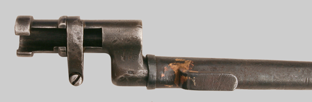 Image of Romanian scabbard for the M1891 socket bayonet.