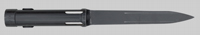 Thumbnail image of South African R1 (FAL Type C) Bayonet in So. African Multipurpose Plastic Scabbard.