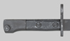 Thumbnail image of South Africs S1 (Uzi) submachine gun bayonet.