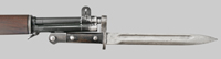 Thumbnail image of Turkish M1935 bayonet modified for the M1 Garand rifle.