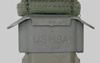 Thumbnail image of PWH manufacturer symbol on M8A1 Scabbard.