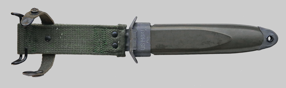 Image of commercial M4 bayonet marked S.A.B. Ridgefield, N.J.