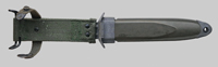 Thumbnail image of commercial M4 bayonet marked S.A.B. Ridgefield, N.J.