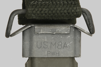 Image of Open Carton Containing Repackaged M7 Bayonet/M8A1 Scabbard.