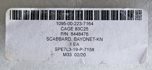 Image of M10 Scabbard by Ontario Knife Co. From Harris Support Services LLC Contract.