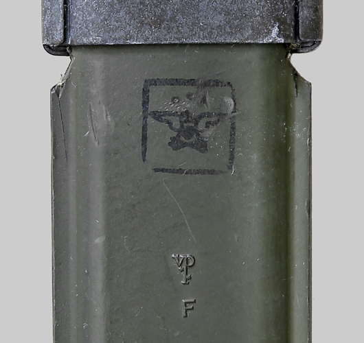 Image of 1961 contract M8A1 scabbard by Victory Plastics Co.