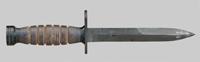 Thumbnail image of the USA M4 First Production knife bayonet.