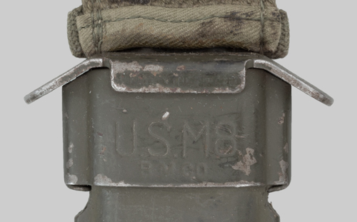 U.S. M8A1 Scabbard New-Made with a Steel Fitting Marked M8.