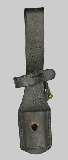 Image of unidentified leather bayonet belt frog