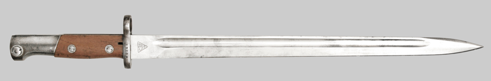 Image of Yugoslavian M1924B bayonet used with converted Steyr M1912 rifles.