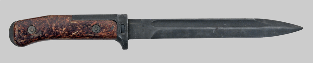 Image of Czechoslovak VZ-58 bayonet with Full Tang Two-Rivet Lower Crosspiece Extension.