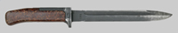 Thumbnail image of Czechoslovakia VZ-58 knife bayonet with lower crossguard extension.