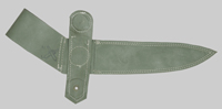 Thumbnail image of Czechoslovakia vinyl scabbard for VZ-58 knife bayonet.