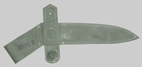 Thumbnail image of Czechoslovakia vinyl scabbard for VZ-58 knife bayonet.